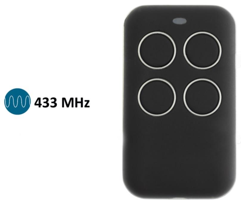 Comando POWERTECH 4 Canais Rolling Code 433,92Mhz