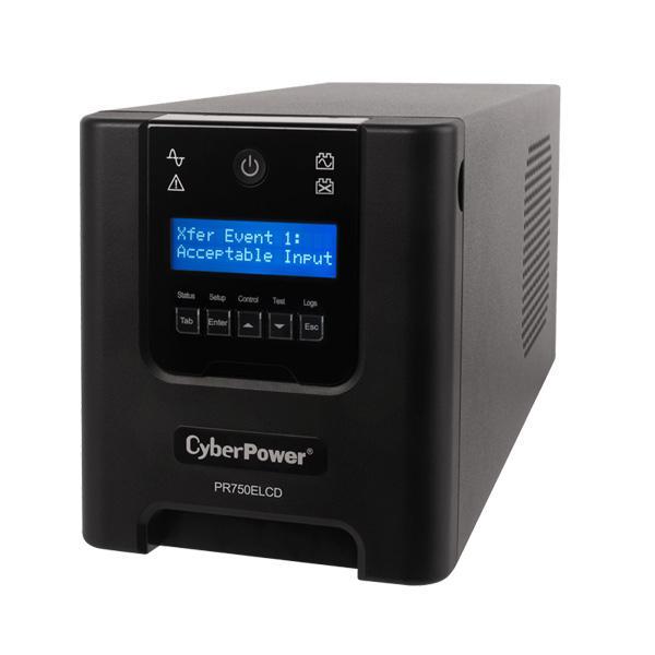 UPS PR750ELCD 750 VA 675 W 6 tomadas CA - CYBERPOWER