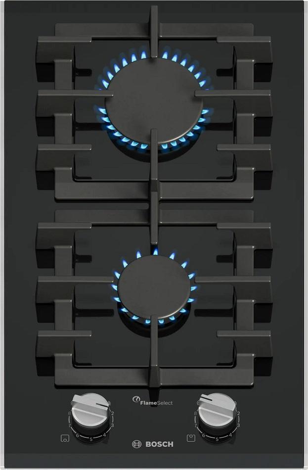 Placa a Gás Dominó Serie 8 PRB3A6I40 2 Zonas (Preto) - BOSCH