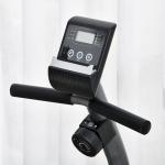 Bicicleta ergométrica reclinável com tela LCD e volante de 3 kg resistência magnética de 8 níveis assento ajustável 121,5 - 136x62,5x98 cm Cinza