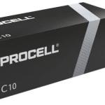 Emb. 10x Pilhas Industriais Alcalinas 1,5V C / LR14 - PROCELL by DURACELL PC1400