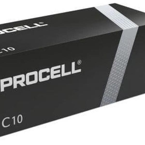 Emb. 10x Pilhas Industriais Alcalinas 1,5V C / LR14 - PROCELL by DURACELL PC1400