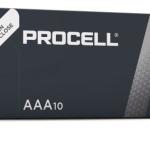 Emb. 10x Pilhas Ind. Alcalinas 1,5V LR03 AAA - PROCELL by DURACELL Constant PC2400