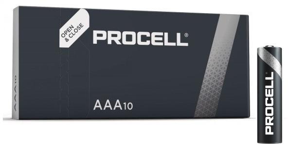 Emb. 10x Pilhas Ind. Alcalinas 1,5V LR03 AAA - PROCELL by DURACELL Constant PC2400