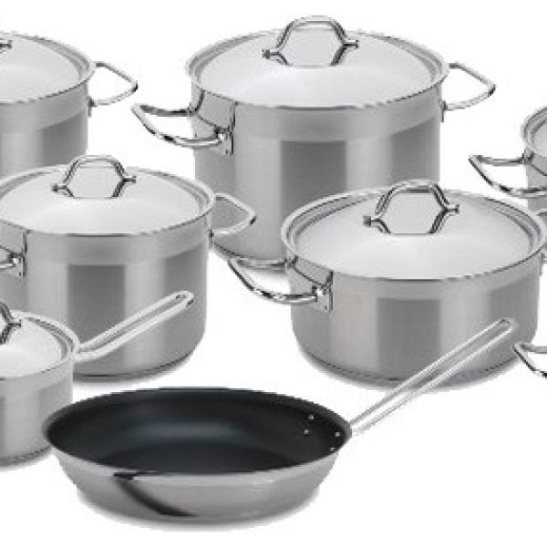 Conjunto de Cozinha Profissional Tejo em Aço Inoxidável (9 Peças) - SILAMPOS