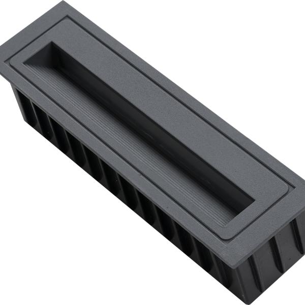 Projector Encastrar Muro LED 6W Branco F. 6000K 650Lm (IP65) - Aro Cinza