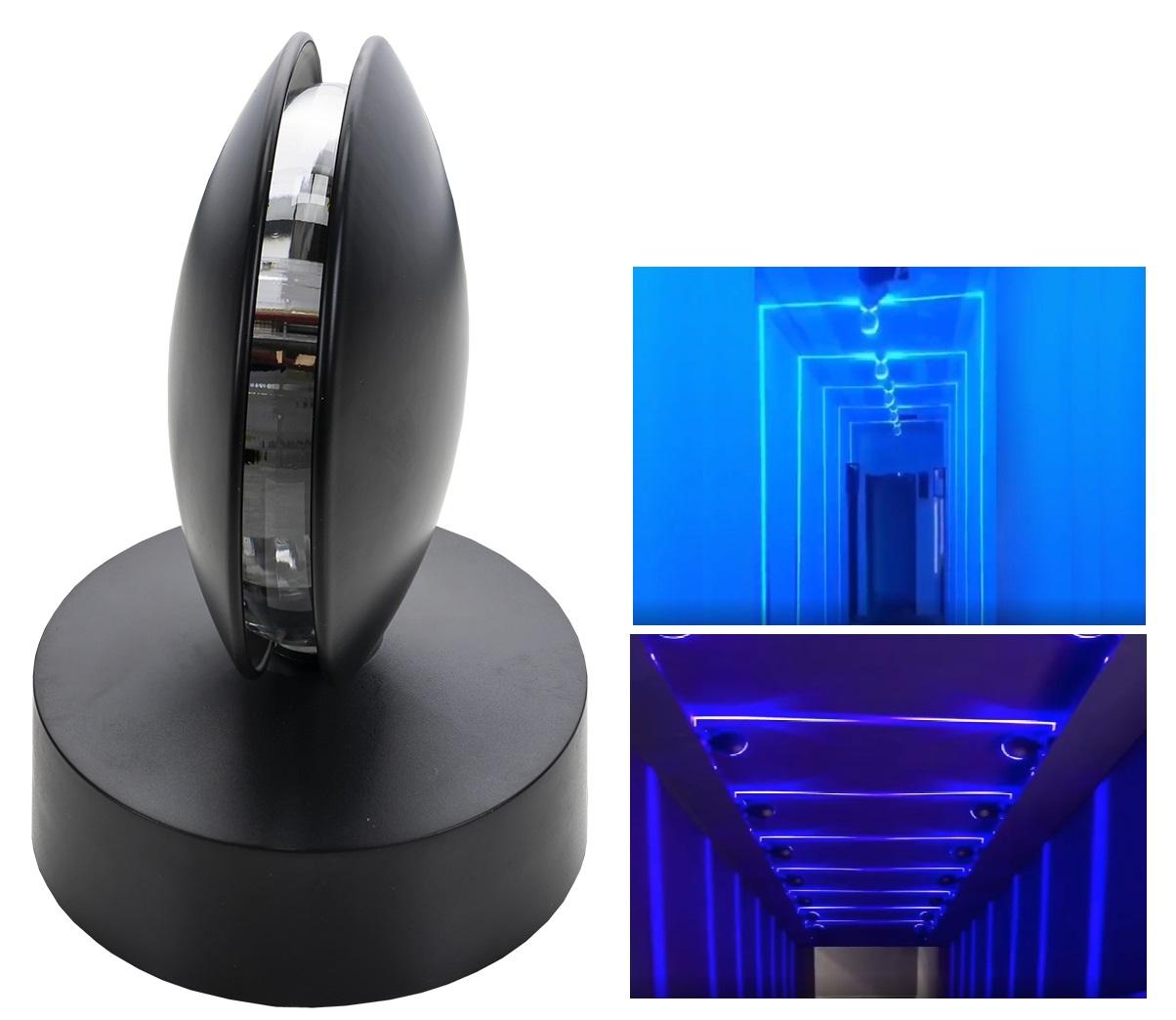Projector LED Linha de Luz 9W Azul 960Lm - Preto