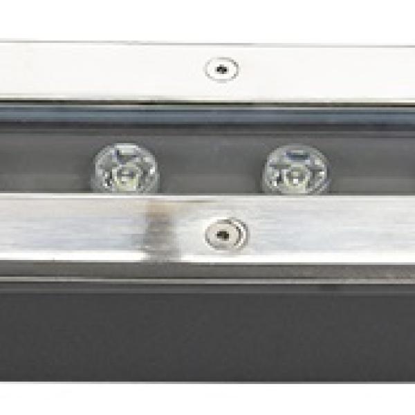 Projector Encastrar Chão/Muro LED 12W Branco F. 6000K 500Lm (IP65) - Aro Inox