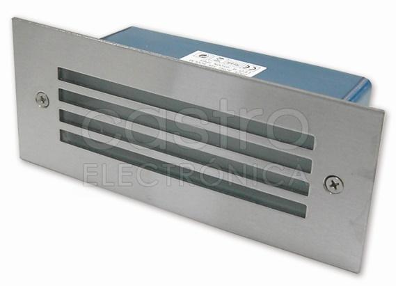 Projector Encastrar Muro/Chão Aluminio c/ Proteção LED 5W Branco F. 6000K 500Lm IP65