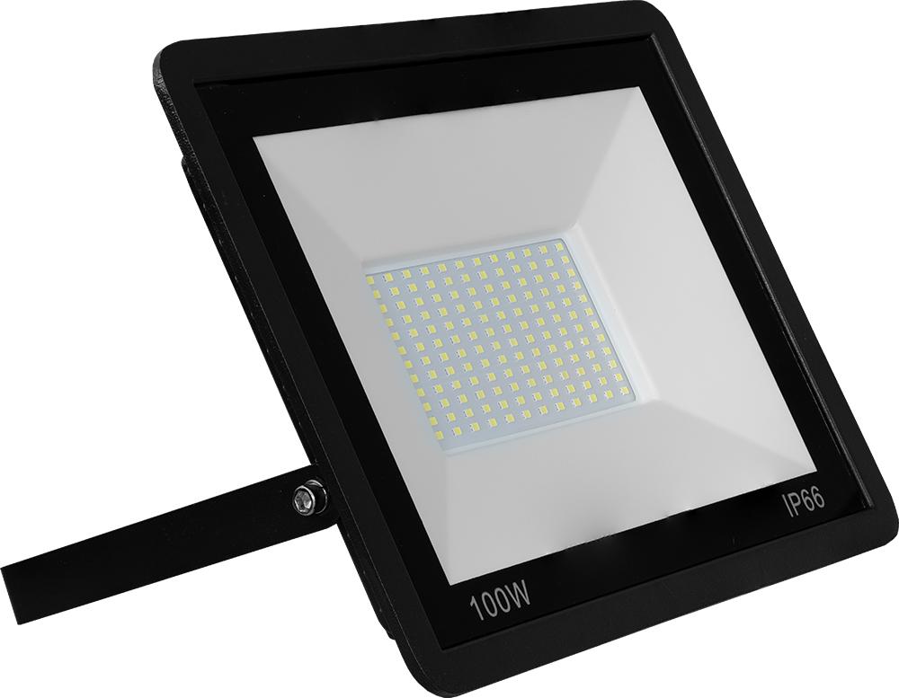 Projector LED IP65 220VAC Branco F. 6000K 100W 9000Lm c/ Sensor Crepuscular (Liga Automaticamente)