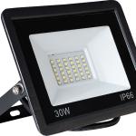Projector LED IP65 220VAC Branco Frio 6000K 30W 2400Lm c/ Sensor Crepuscular