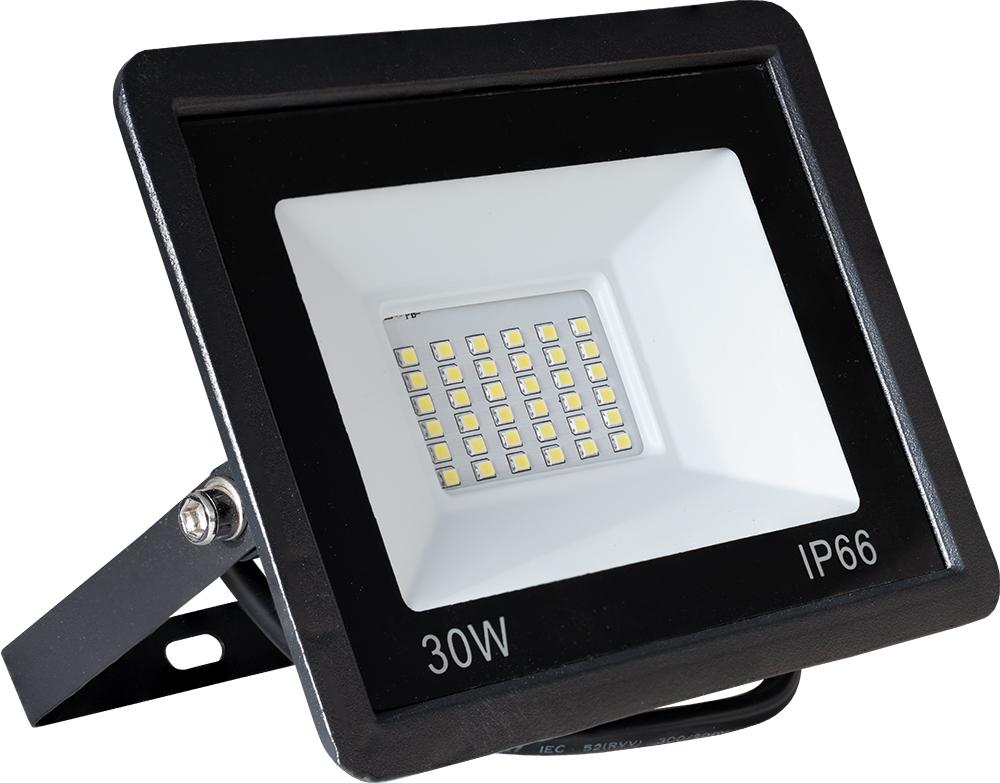 Projector LED IP65 220VAC Branco Frio 6000K 30W 2400Lm c/ Sensor Crepuscular
