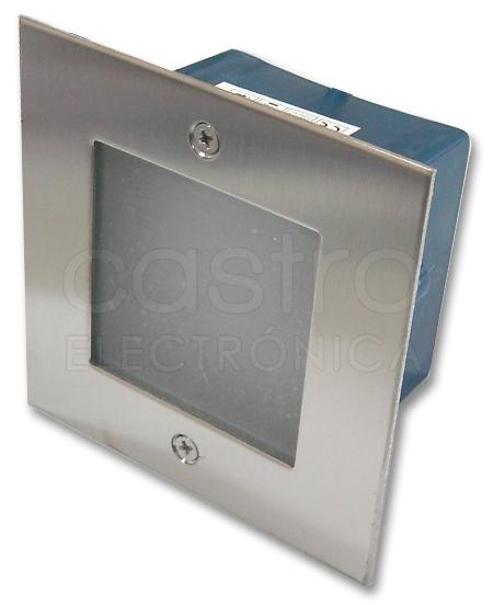 Projector Encastrar Muro/Chão Aluminio LED 4W Branco F. 6000K IP65 400Lm
