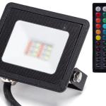 Projector LED RGB IP65 220VAC 10W c/ Comando