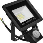 Projector LED IP66 220V Branco F. 6000K 20W 1400Lm c/ Sensor
