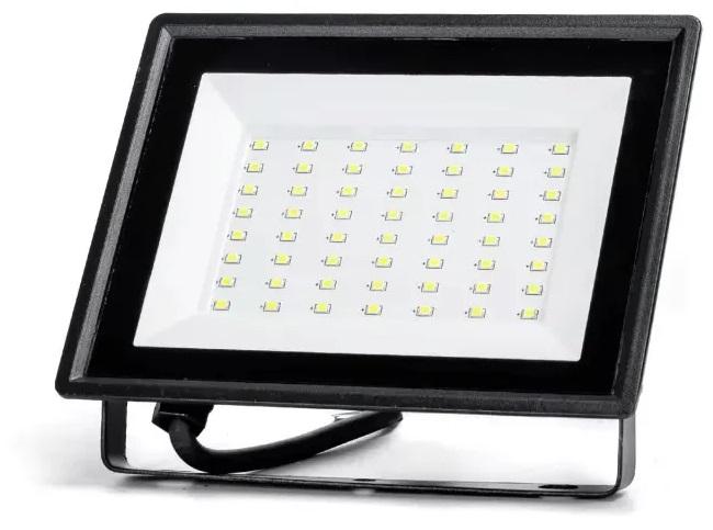 Projector LED Slim IP66 220VAC Branco F. 6000K 50W 4300Lm