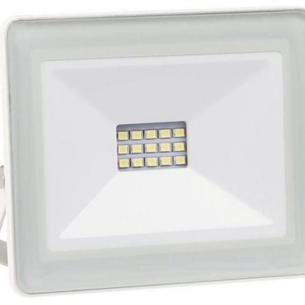 Projector LED Slim IP65 220VAC Branco F. 6000K 10W 700Lm (Branco)