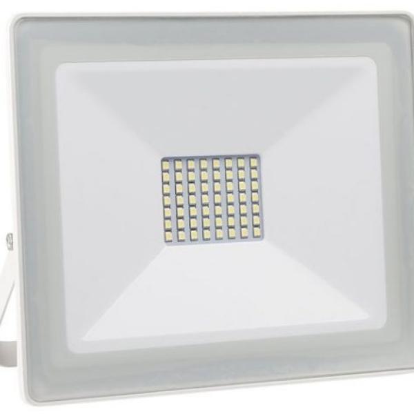 Projector LED Slim IP65 220VAC Branco F. 6000K 50W 3500Lm (Branco)