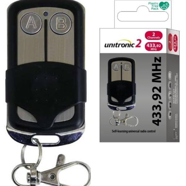 Comando Garagem 2 Canais 433,92Mhz - UNITRONIC 2