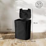 Balde de Lixo Automático 15L com Sensor Infravermelhos e Modo Manual Anel de Retenção Antimarcas 27,6x21,4x33,5 cm Preto