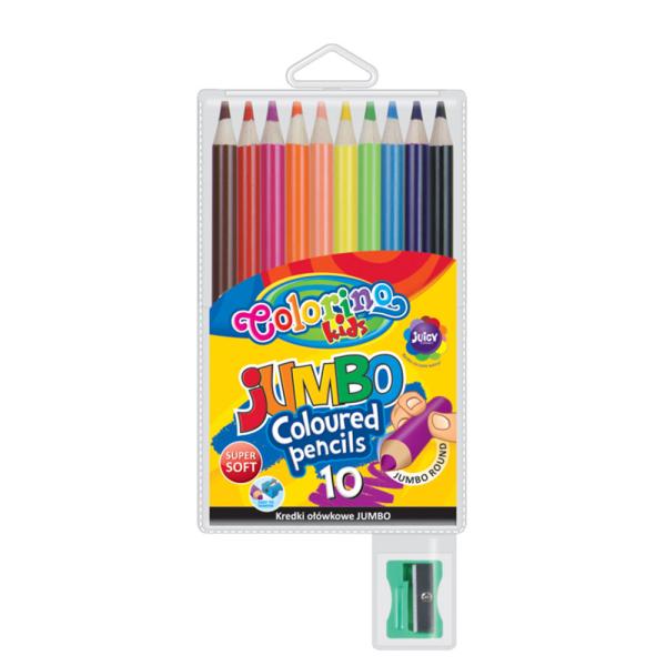 Lápis Cor Redondo Jumbo 10 Cores