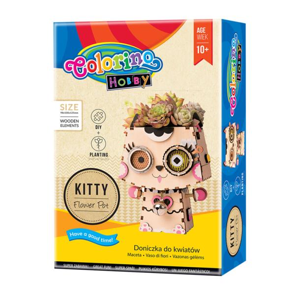 Puzzles 3D Vaso de Flores Kitty
