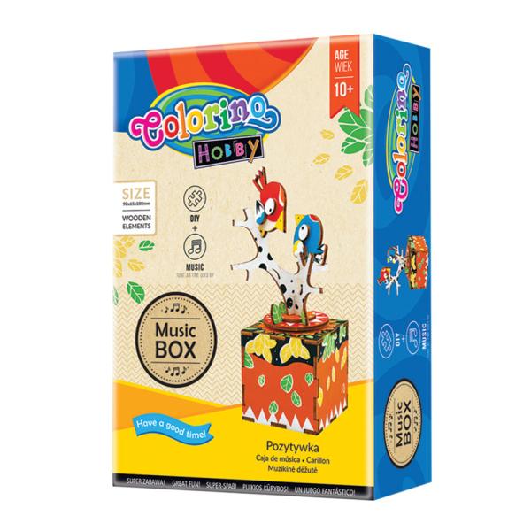 Puzzles 3D Set Caixa de Música Pássaros