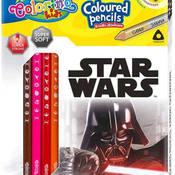 Caixa 12 Lápis + 1 Cor Colorino Disney Star Wars - COLORINO
