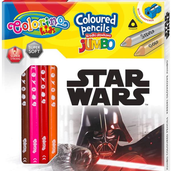 Caixa 12 Lápis + 1 Colorino Disney Star Wars - COLORINO