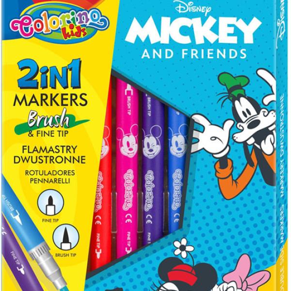 Caixa 10 Marcadores Duplos Colorino Disney Mickey - COLORINO