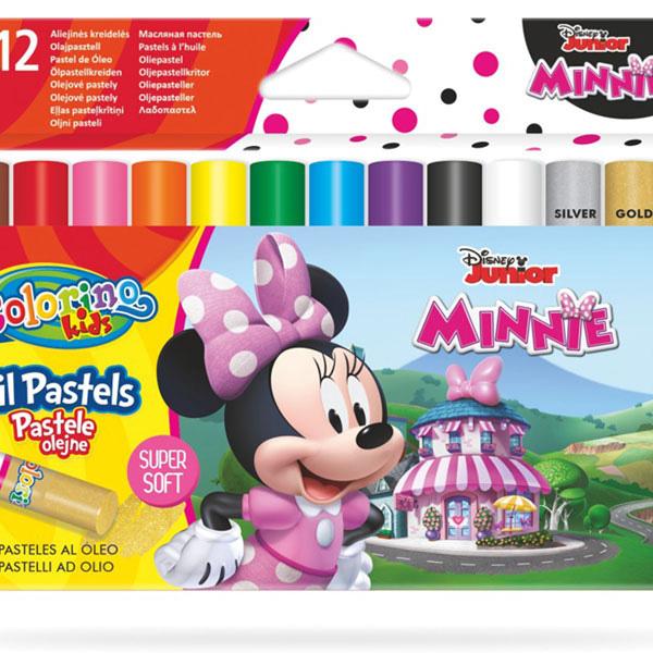Caixa 12 Cores Óleo Pastel Colorino Disney Minnie - COLORINO