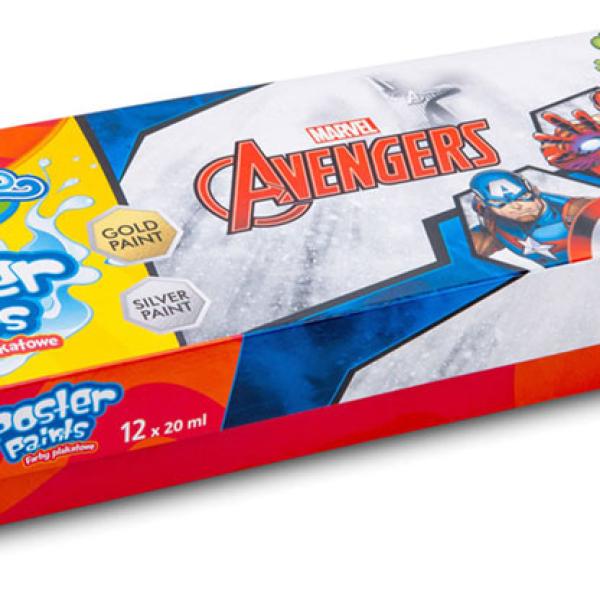 Caixa 12 Cores Pintura Colorino Disney Avengers - COLORINO