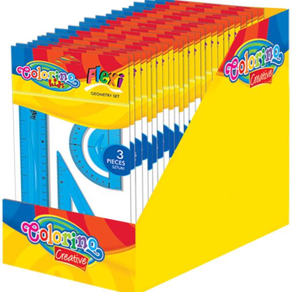 DIS 24 Unds Conjunto Geometria Flexi 15 cm - COLORINO