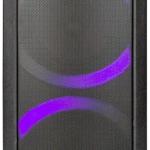 Coluna Portátil Bluetooth PS09BT 500W LED c/ Microfone (Preto) - REFLEXION