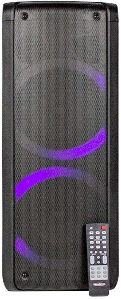 Coluna Portátil Bluetooth PS09BT 500W LED c/ Microfone (Preto) - REFLEXION