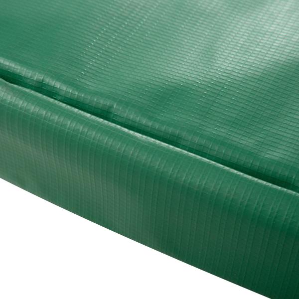 Cobertura de Proteção Ø366 cm de Borda de Trampolim Espuma de Proteção para Trampolim para Exterior Verde