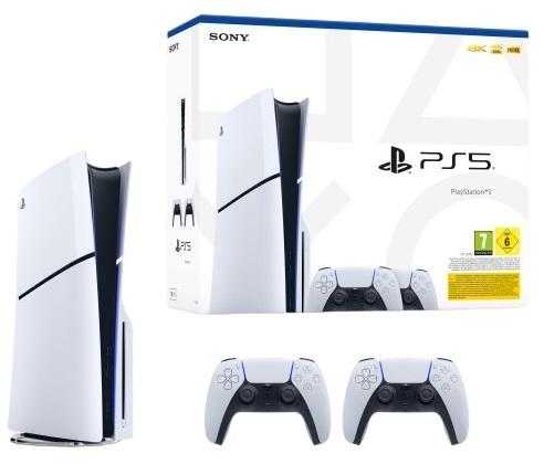 Consola PLAYSTATION PS5 Slim + 2 Comandos 1TB (Edição Standard) - SONY