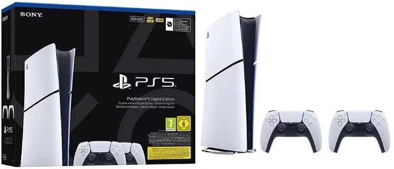 Consola PlayStation 5 Slim + 2 Comandos DualSense 825GB (Edição Digital) - SONY
