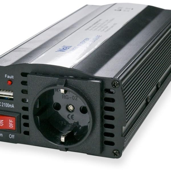 Conversor 24V - 220V 600W c/ USB - WELL