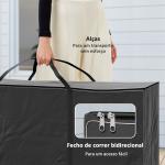 Bolsa de Armazenamento para Almofadas de Jardim Impermeável Bolsa de Arrumação para Árvore de Natal 175x55x75 cm Preto