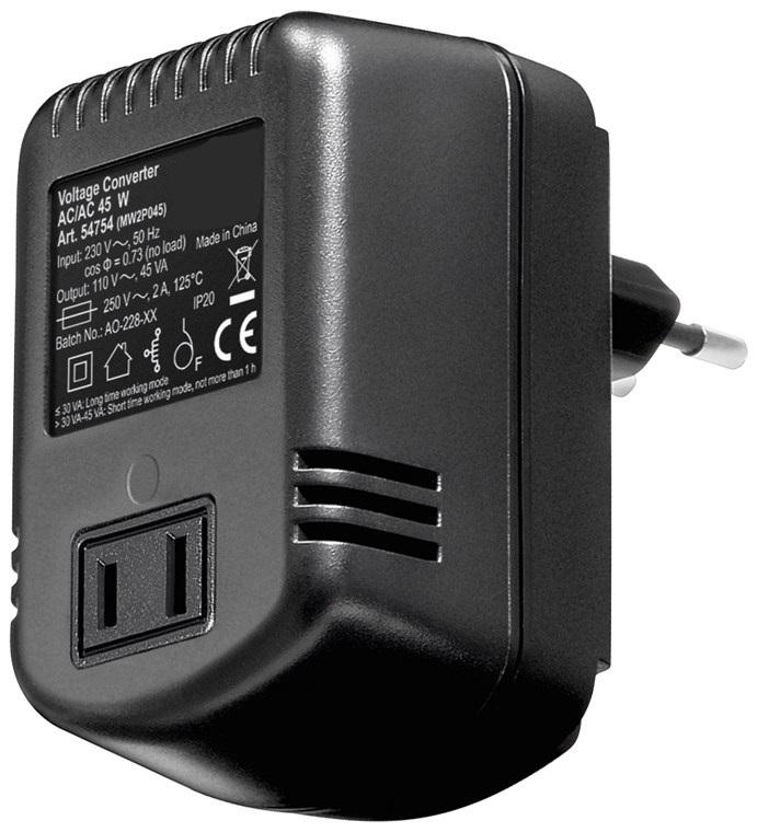 Conversor de Corrente 220 - 110V / 45W - NEDIS
