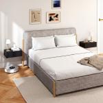 Conjunto de 2 Mesas de Cabeceira Flutuantes com 1 Gaveta para Quarto 40x30x15 cm Preto