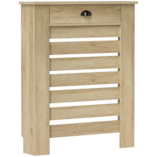 Cobertura para Radiador com Gaveta Cobertura para Radiador de MDF para Sala de Estar Dormitório Corredor 78x19x95,5 cm Carvalho