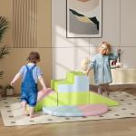 Conjunto de 6 Blocos de Espuma para Crianças de 12 - 36 Meses Brinquedo Educativo de Construção 150x100x24 cm Multicor