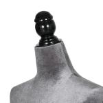 Manequim de Costura Feminino Manequim de Costura Ajustável a 130 - 168 cm com Tripé de Madeira Cinza