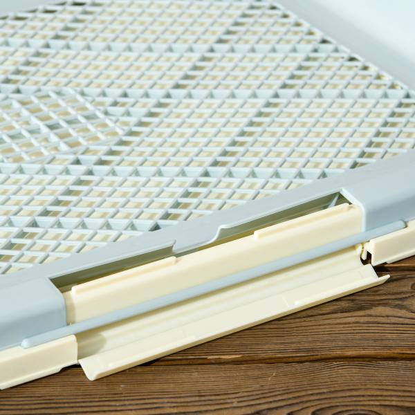 Sanita para Cães com Relva Artificial Grade e Bandeja Desmontável para Adestramento de Cães 63x48,5x6 cm Multicor