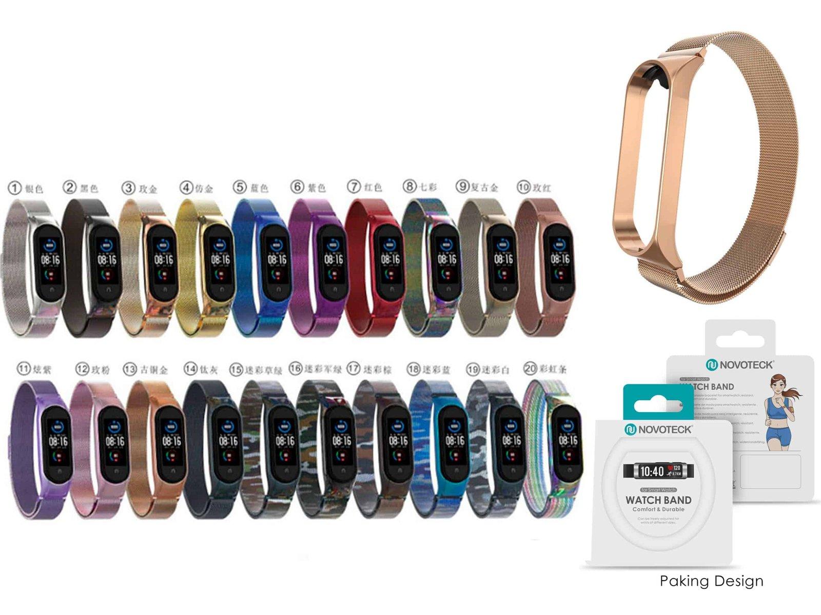 Bracelete Metal Magnético Para Mi Bands