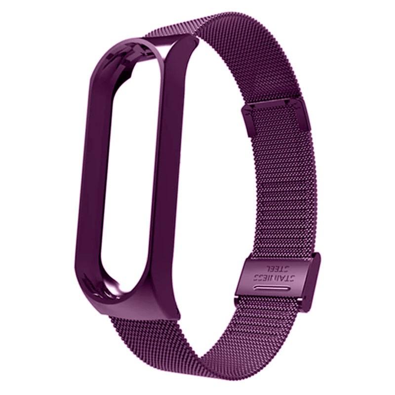 Correia Metálica Milanesa p/ Pulseira Mi Band 5 e Mi Band 6 (Roxo) - XIAOMI