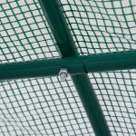 Estufa Tipo Túnel 250x200x200cm Estufa de Jardim com Janelas e Portas Enroláveis para Cultivo de Plantas Verde