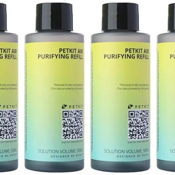 Pack 4x Recarga Eliminadora de Odores p/ Caixa de Areia Pura X/Max (50ml) - PETKIT